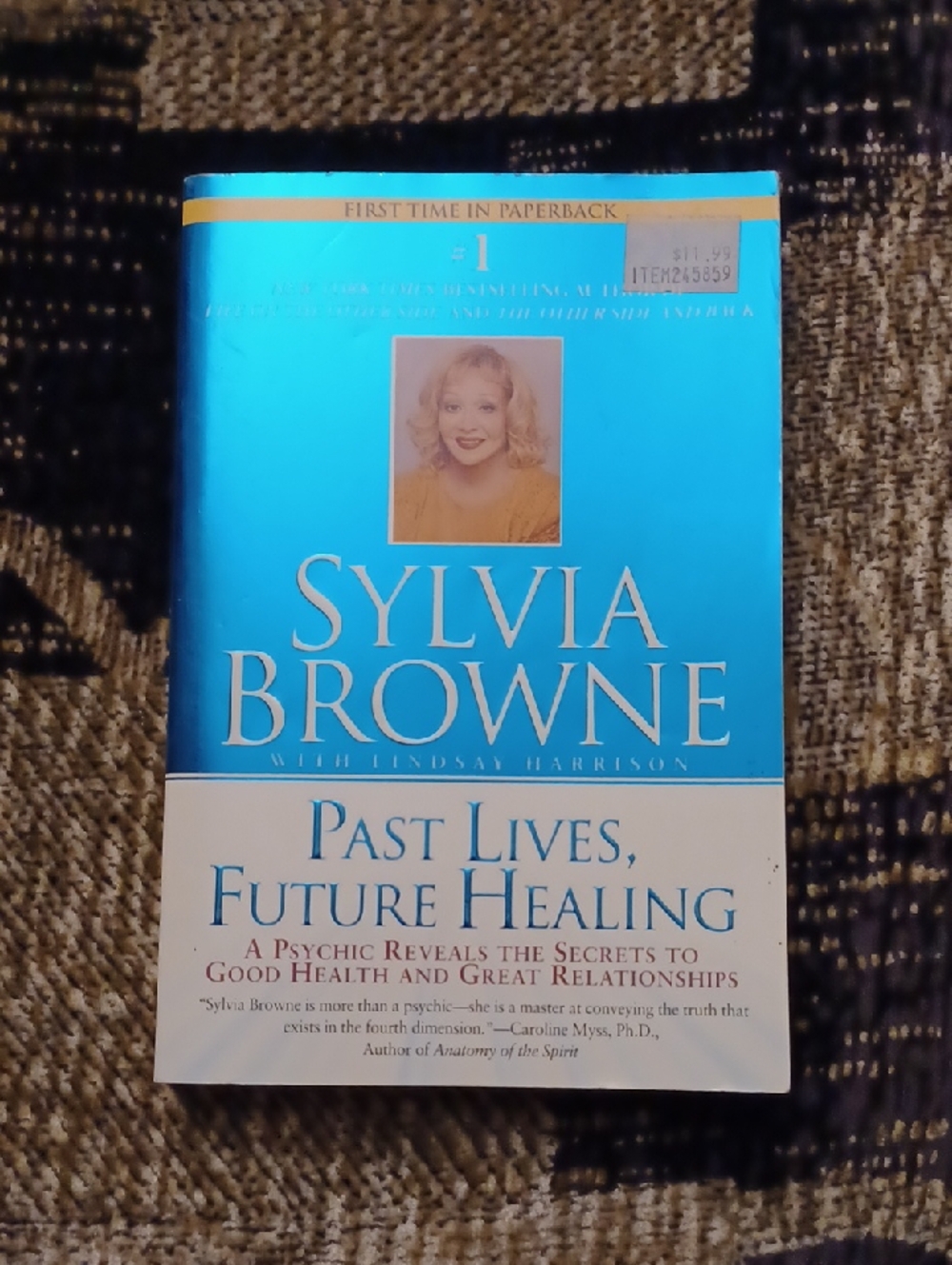 $4 Add-on Sylvia Browne "Past Lives, Future Healing" - Paperback Psychic Book